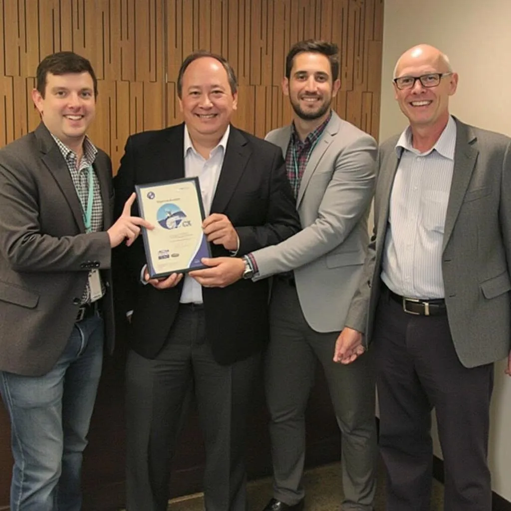 Entrega de premio de innovación